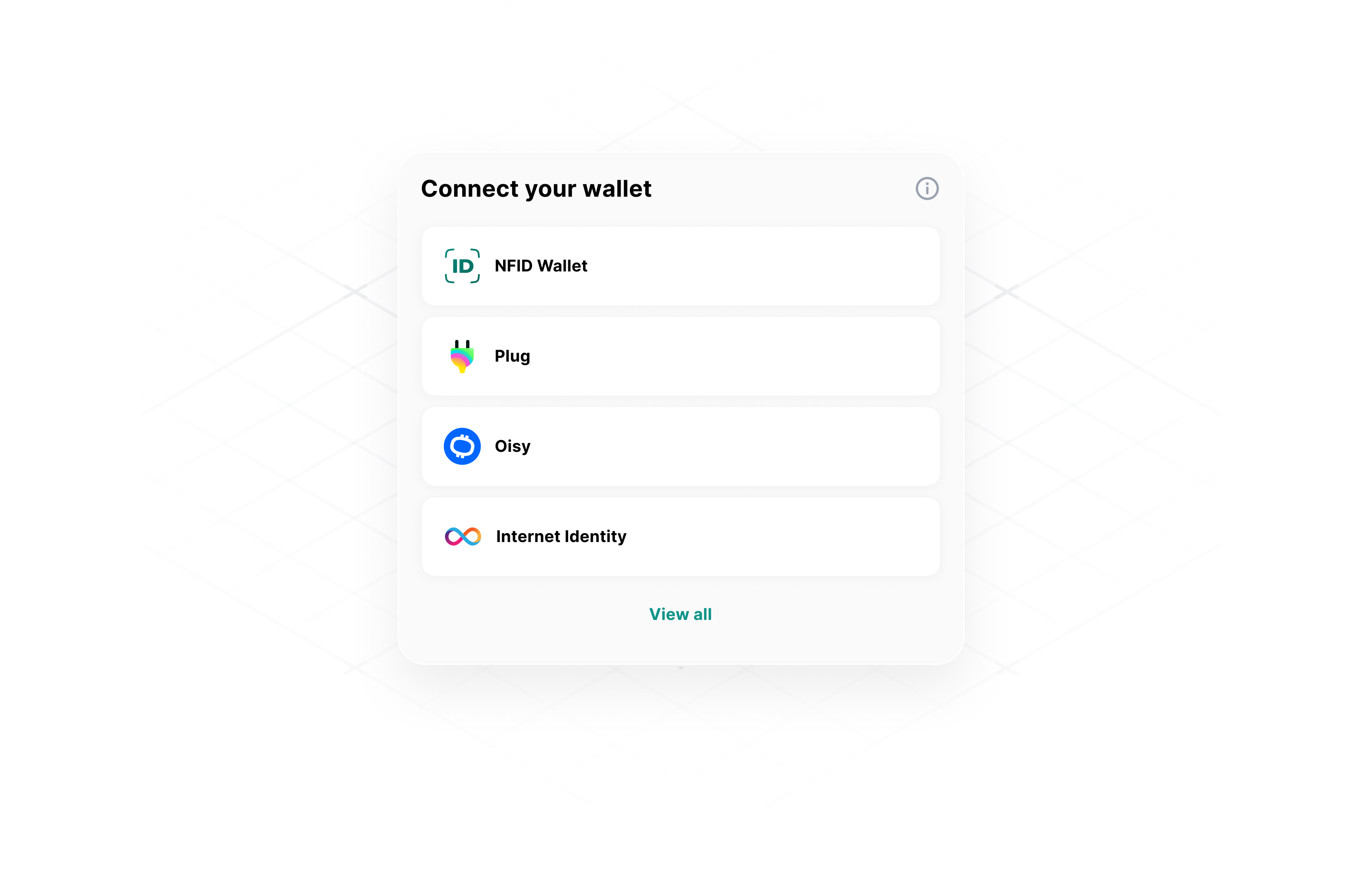 NFID IdentityKit compact mode